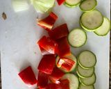 Foto del paso 2 de la receta: Brochetas de chorizo argentino