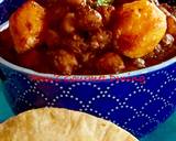 Chole-Aaloo/Chickpeas & Mini Potatoes With Roti recipe step 18 photo