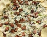 Foto del passaggio 4 della ricetta Torta salata pancetta porro zucchine (vegan)