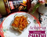 A picture of step 5 of Acharia tomatoes chutney.