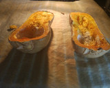 Foto del paso 2 de la receta: Calabaza rellena de carne con espinacas y bechamel 💜