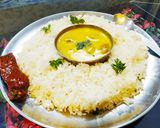 बेसन का पकौड़ा कढ़ी संग चावल (Besan ki pakodi kadhi sang chawal recipe in Hindi) रेसिपी चरण 4 फोटो