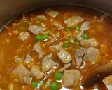 Tejszínes - baconos sertés ragú cukorborsóval recept fázis 3 fotója