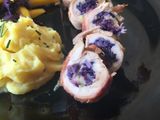 Stuffed Chicken thighs-with red cabbage