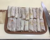A picture of step 6 of Cheat Day Crispy pork spring rolls.
