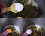 A picture of step 1 of Fresh Tuver Lilva Ni Kadhi (Pigeon Peas Kadhi).