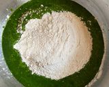 A picture of step 2 of Methi Palak Poori.