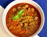 عکس مرحله 4 از دستور خورش بامیه با گوشت قلقلی