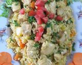 صورة لخطوة 5 من وصفة رز بال خضار وصدر دجاج