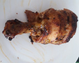 Foto del paso 5 de la receta: Jamoncitos de pollo en salsa de churrasco enrollados con hojaldre