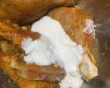 A picture of step 5 of Chicken Tangdi Masala.