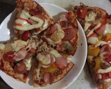 Hình bước làm 9 của món Pizza bằng nồi cơm điện
