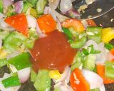 A picture of step 6 of Baby corn manchurian.