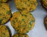 A picture of step 4 of Corn Veggie Tikki.