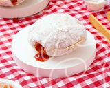Foto langkah ke 3 dari resep Pumpkin Peanut Butter & Jelly Doughnut.
