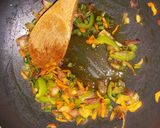 A picture of step 2 of Shahi Veg Biryani in microwave.