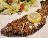 Mustáros fokhagymás pisztráng recept fázis 4 fotója