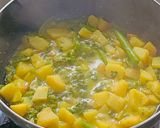 A picture of step 9 of Malabar Spenich with potatoes,A Classic Bengali Dish.