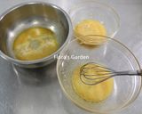 韓式豆沙擠花蛋糕攻略~三色戚風蛋糕的食譜步驟4照片
