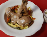 Foto del paso 6 de la receta: Pollo con salsa de ajo negro y verduras