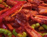 A picture of step 3 of Sausage fajita.