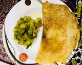 A picture of step 1 of Instant gits dosa & saag recipe @ home.