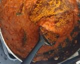 A picture of step 6 of Paneer Kolhapuri masala.