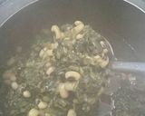 A picture of step 1 of Lal saag Malvani rassa.