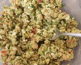 A picture of step 2 of My Garlic Chic pea & Avacado dip. 🙄.