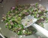 A picture of step 2 of Vegetable khichdi.