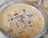 A picture of step 5 of Gajerla (carrots kheer).
