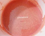 Foto langkah ke 2 dari resep Fermented Cassava Strawberry Cheesecake/Bolu Tapai/Strawberry Cheesecake.