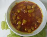 A picture of step 3 of Green Grapes Pickle.