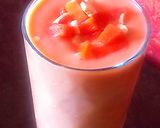 A picture of step 3 of Papaya smoothie.