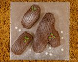 A picture of step 10 of Biscoff Christmas yule log.
