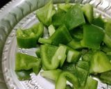 A picture of step 1 of Kadai paneer.