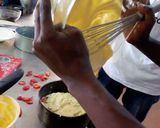 A picture of step 5 of Strawberry cake.