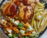 A picture of step 8 of Vegetable sizzler.