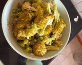 A picture of step 3 of Veggies broccoli almond soup.