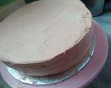 A picture of step 4 of Chocolate 🍫 loaded cake.