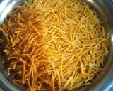 A picture of step 1 of Meethi seviyan.
