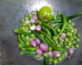 Foto langkah ke 2 dari resep Cumi kering sambal ijo.