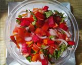 A picture of step 2 of Colorful healthy salad.
