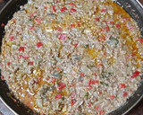 Foto del paso 4 de la receta: Berenjenas rellenas de carne picada y setas al ajillo