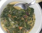 A picture of step 7 of Kienyeji with pea nuts# my mum's contest#.
