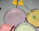Foto langkah ke 5 dari resep Rainbow cake/ kue pelangi.