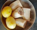 A picture of step 1 of Raw banana finger chips for fast.