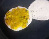A picture of step 7 of Semolina pancakes spicy sandwiches.
