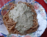 Foto del paso 6 de la receta: Espaguetis integrales con salsa de Cabrales y verduras