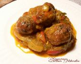 Foto del paso 16 de la receta Albóndigas en salsa de berenjenas y cebollas